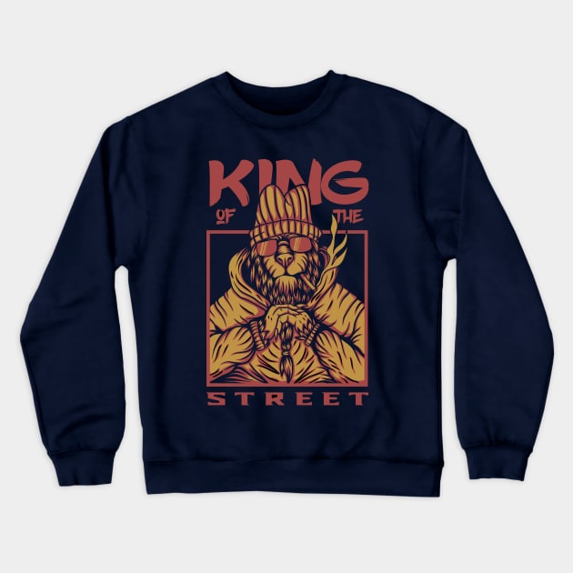 King of the street Crewneck Sweatshirt by King Tiger